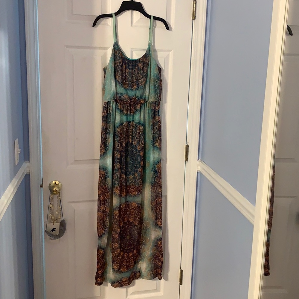 Beautiful multicolor lace maxi